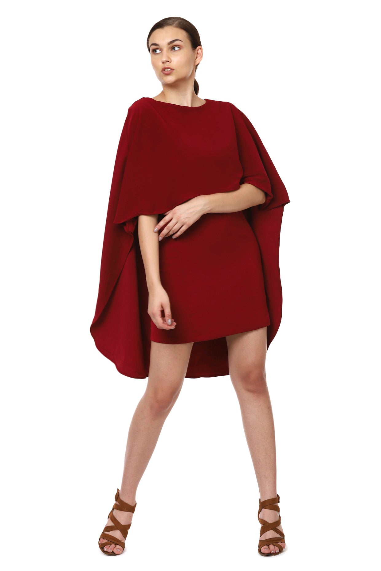 Red Cape Dress